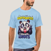 Grappig sarcasme panda beer unisex t-shirt (Voorkant)