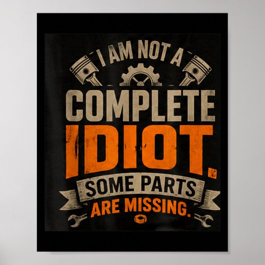 Grappig Sarcasme Quote Ontwerp 1 Poster (Voorkant)