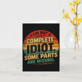 Grappig Sarcasme Quote Ontwerp 3 Kaart (Gele Bloem)