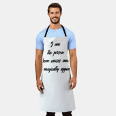 Grappig sarcasme typografie citaat keuken humor schort (Gedragen)