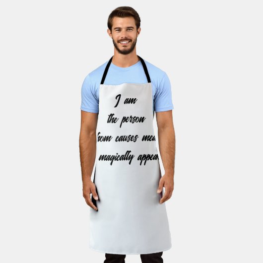 Grappig sarcasme typografie citaat keuken humor schort (Gedragen)