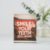 Grappig Sarcasme Verjaardag Glimlach Ouderdom Briefkaart (Staand voorkant)