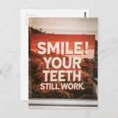 Grappig Sarcasme Verjaardag Glimlach Ouderdom Briefkaart (Voorkant / Achterkant)