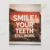 Grappig Sarcasme Verjaardag Glimlach Ouderdom Briefkaart (Voorkant)