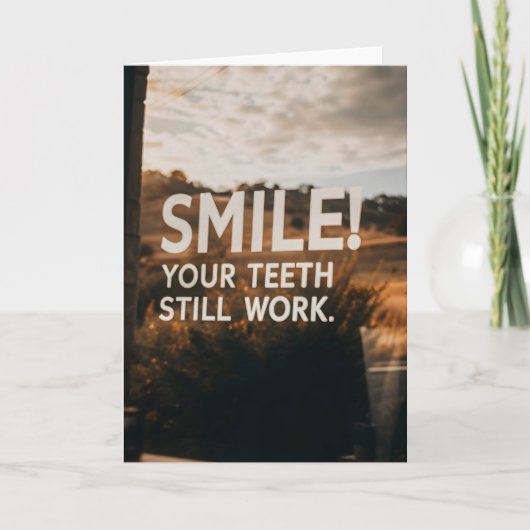 Grappig Sarcasme Verjaardag Oudere Leeftijd Kaart (Voorkant)