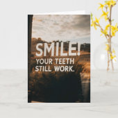 Grappig Sarcasme Verjaardag Oudere Leeftijd Kaart (Gele Bloem)