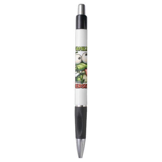 Grappig sarcasme woord kunst alligator pen (Voorkant Verticaal)
