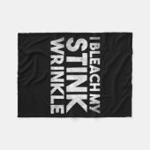 Grappig Sarcasthisch Bleek Vies Rimpel Humoristisc Fleece Deken (Voorkant (Horizontaal))