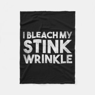Grappig Sarcasthisch Bleek Vies Rimpel Humoristisc Fleece Deken