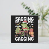 Grappig Sarcasthische Kerst Feestelijke Uitdossing Feestdagenkaart (Staand voorkant)