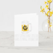 Grappig Sarcastisch Bier Pool Biljart Team Slogan Kaart (Gele Bloem)