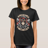 Grappig Sarcastisch Biker Gorilla Shirt | Leuk fei (Voorkant)