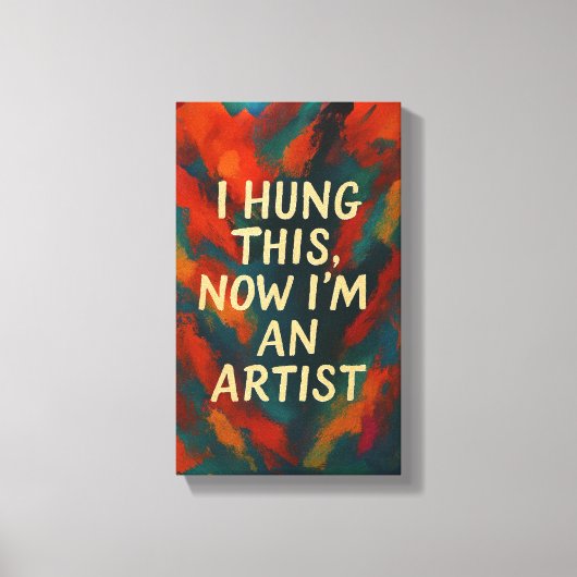 Grappig Sarcastisch Canvas Gift voor Modern Home D (Voorkant)