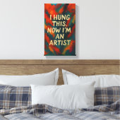 Grappig Sarcastisch Canvas Gift voor Modern Home D (Insitu (Slaapkamer))