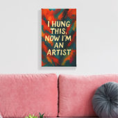 Grappig Sarcastisch Canvas Gift voor Modern Home D (Insitu (Woonkamer))