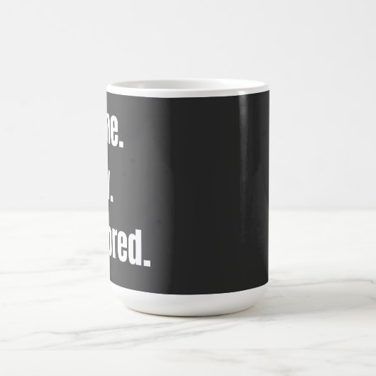 Grappig sarcastisch citaat dat ik kwam zag dat ik koffiemok (Center)