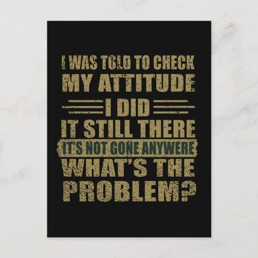 Grappig sarcastisch citaat humor sarcasme introver briefkaart (Voorkant)