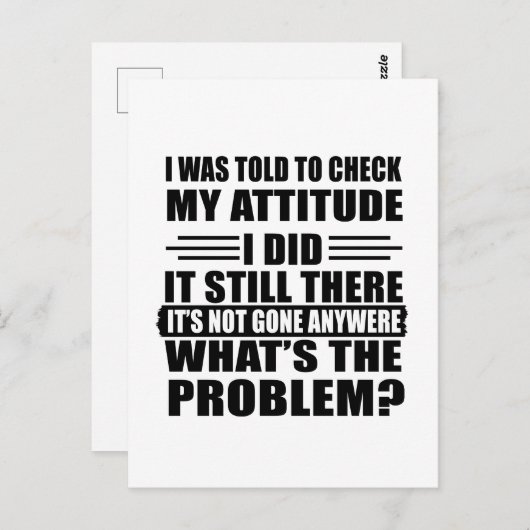 Grappig sarcastisch citaat humor sarcasme introver briefkaart (Voorkant / Achterkant)