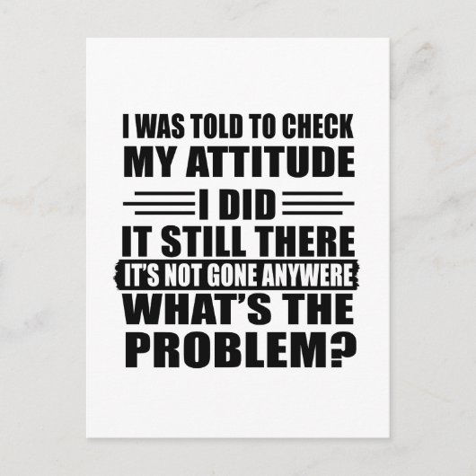 Grappig sarcastisch citaat humor sarcasme introver briefkaart (Voorkant)