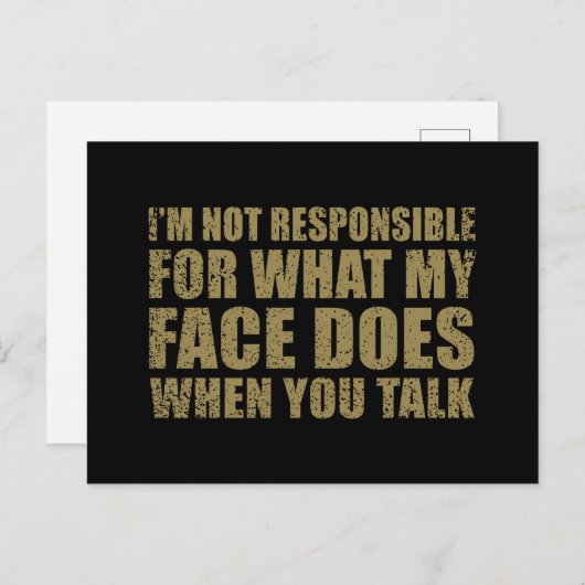 Grappig sarcastisch citaat humor sarcasme introver feestdagenkaart (Voorkant / Achterkant)