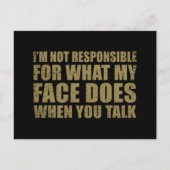 Grappig sarcastisch citaat humor sarcasme introver feestdagenkaart (Voorkant)