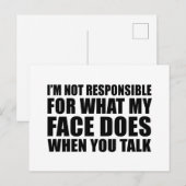 Grappig sarcastisch citaat humor sarcasme introver feestdagenkaart (Voorkant / Achterkant)