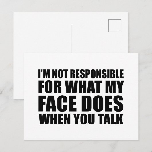 Grappig sarcastisch citaat humor sarcasme introver feestdagenkaart (Voorkant / Achterkant)