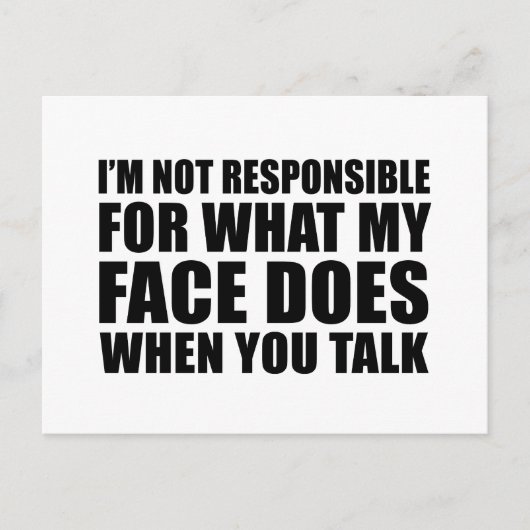 Grappig sarcastisch citaat humor sarcasme introver feestdagenkaart (Voorkant)