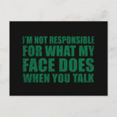 Grappig sarcastisch citaat humor sarcasme introver feestdagenkaart (Voorkant)