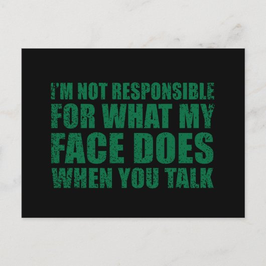 Grappig sarcastisch citaat humor sarcasme introver feestdagenkaart (Voorkant)