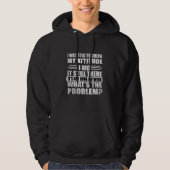 Grappig sarcastisch citaat humor sarcasme introver hoodie (Voorkant)