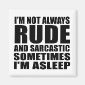 Grappig sarcastisch citaat humor sarcasme introver magneet (Voorkant)