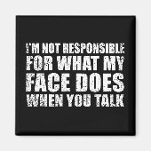 Grappig sarcastisch citaat humor sarcasme introver magneet (Voorkant)