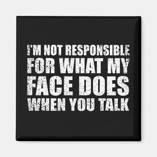 Grappig sarcastisch citaat humor sarcasme introver magneet (Voorkant)