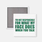 Grappig sarcastisch citaat humor sarcasme introver magneet (Voorkant / Achterkant)