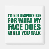 Grappig sarcastisch citaat humor sarcasme introver magneet (Voorkant)