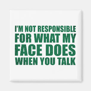 Grappig sarcastisch citaat humor sarcasme introver magneet