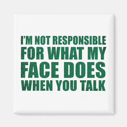 Grappig sarcastisch citaat humor sarcasme introver magneet (Voorkant)