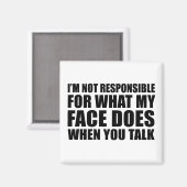 Grappig sarcastisch citaat humor sarcasme introver magneet (Voorkant / Achterkant)