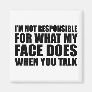 Grappig sarcastisch citaat humor sarcasme introver magneet