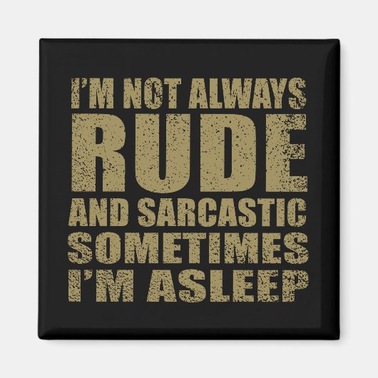 Grappig sarcastisch citaat humor sarcasme introver magneet (Voorkant)