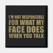 Grappig sarcastisch citaat humor sarcasme introver magneet (Voorkant)