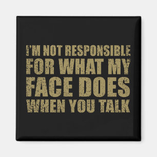 Grappig sarcastisch citaat humor sarcasme introver magneet