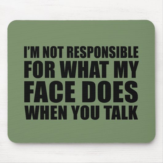 Grappig sarcastisch citaat humor sarcasme introver muismat (Voorkant)