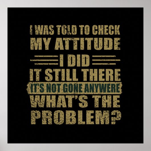 Grappig sarcastisch citaat humor sarcasme introver poster (Voorkant)