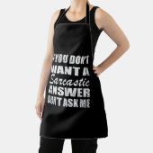 Grappig sarcastisch citaat humor sarcasme introver schort (Insitu)