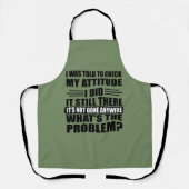 Grappig sarcastisch citaat humor sarcasme introver schort (Voorkant)