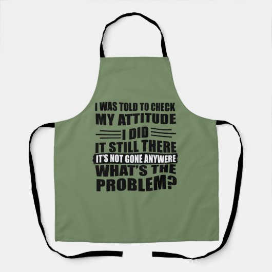 Grappig sarcastisch citaat humor sarcasme introver schort (Voorkant)