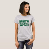 Grappig sarcastisch citaat humor sarcasme introver t-shirt (Voorkant volledig)