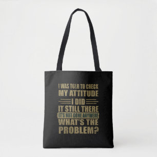 Grappig sarcastisch citaat humor sarcasme introver tote bag